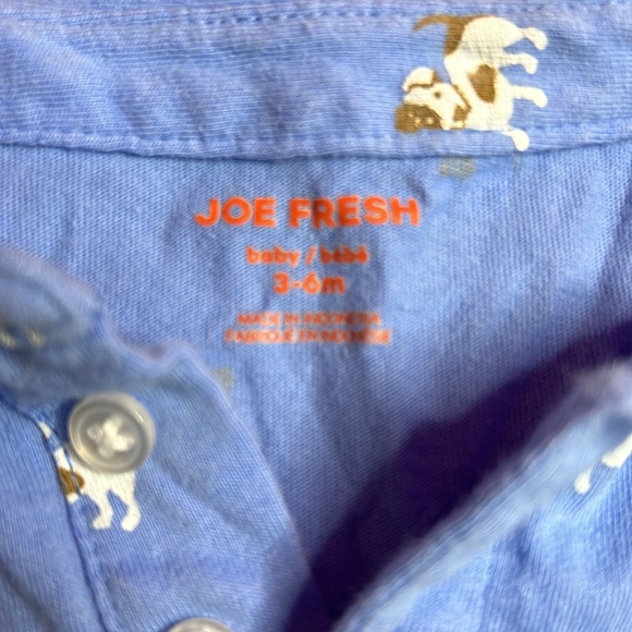 (3 for $10) 3-6 Month Joe Fresh Dog Onesie - Picture 3 of 3